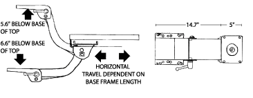 Keyboard Arms 12.2" Vertical Travel  KA3656