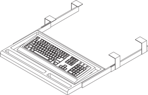 Keyboard Tray - Slide Out