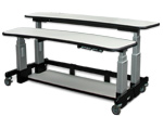 Dual Tier Workstation DT7236 - speckled gray