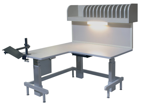 Corner Single Tier STC5654_3024 w/clipboard holder