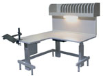 Corner Single Tier STC5654_3024 w/clipboard holder