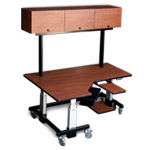 Corner Single Tier STC7248_3030 w/ flipper cabinet